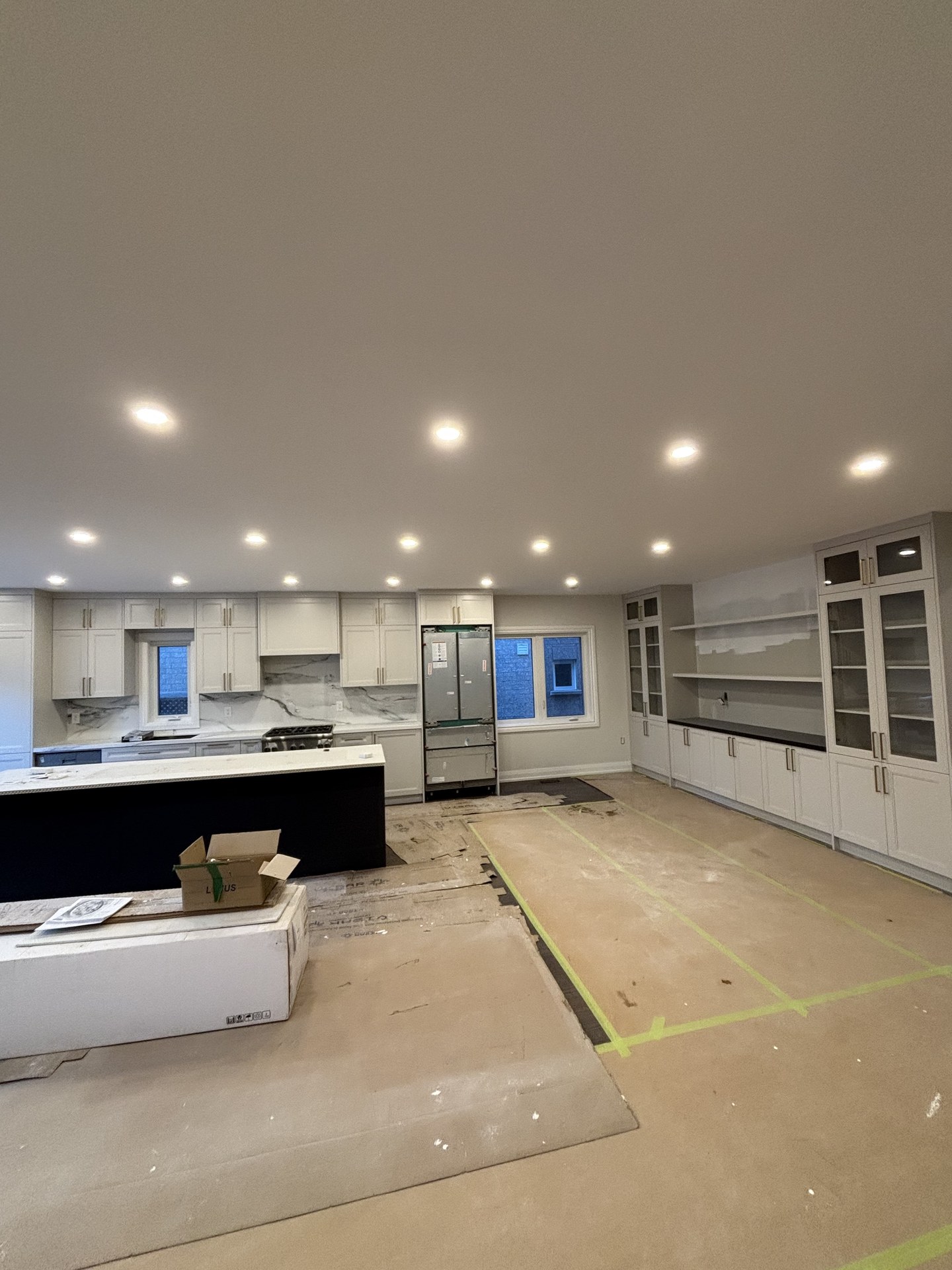 Open living room and entryway renovation showcase